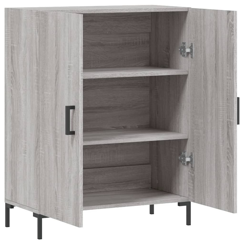 Buffet sonoma gris 69,5x34x90 cm bois d'ingénierie - XIOS