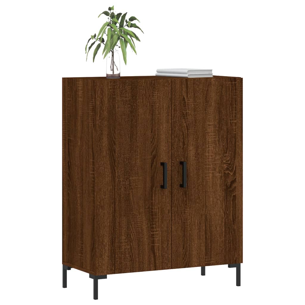 Buffet chêne marron 69,5x34x90 cm bois d'ingénierie - XIOS