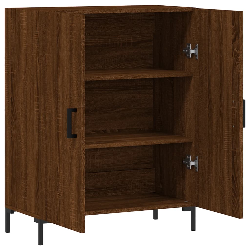Buffet chêne marron 69,5x34x90 cm bois d'ingénierie - XIOS