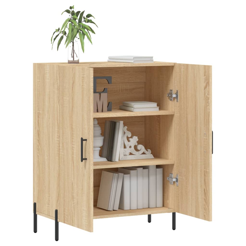 Buffet chêne sonoma 69,5x34x90 cm bois d'ingénierie - XIOS
