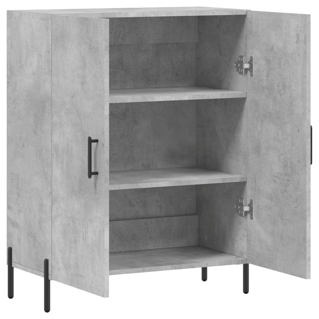 Buffet gris béton 69,5x34x90 cm bois d'ingénierie - XIOS