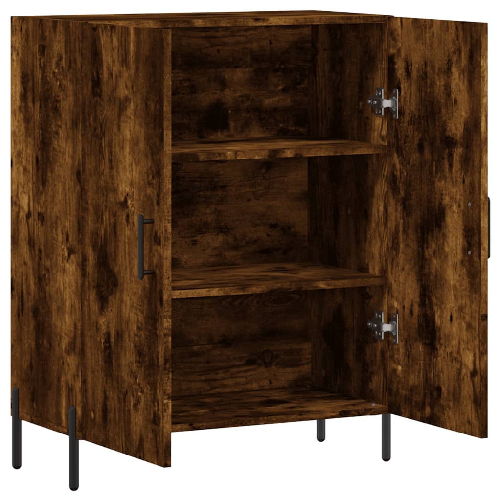 Buffet chêne fumé 69,5x34x90 cm bois d'ingénierie - XIOS