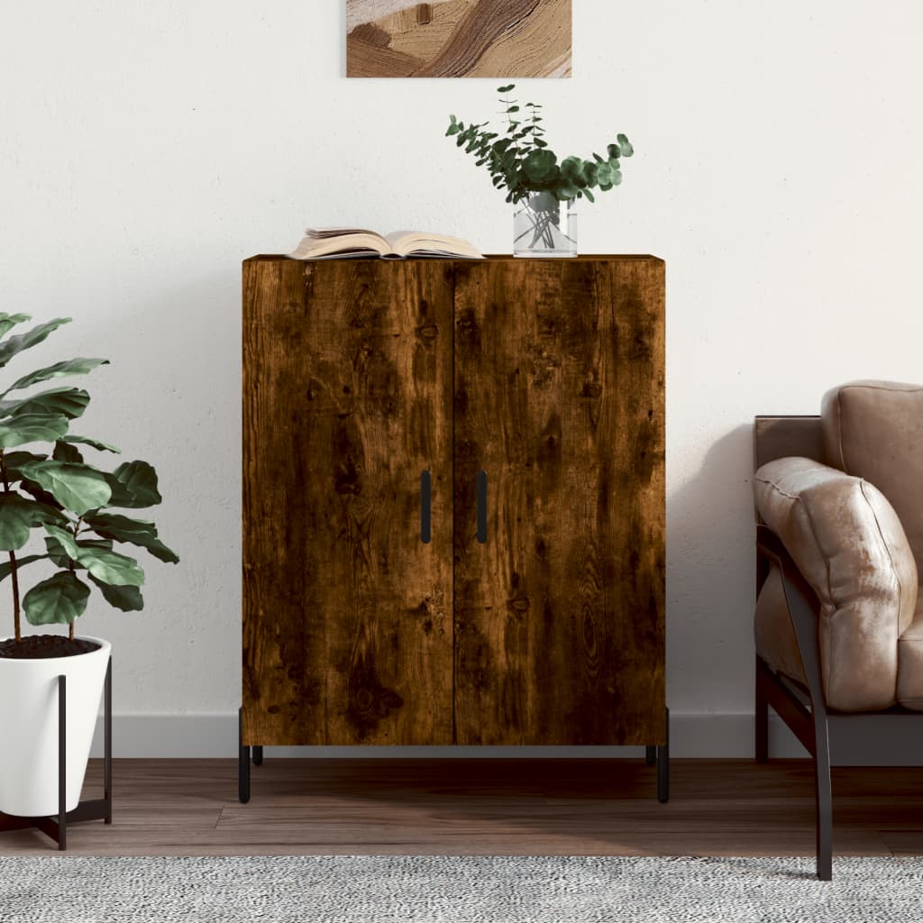 Buffet chêne fumé 69,5x34x90 cm bois d'ingénierie - XIOS