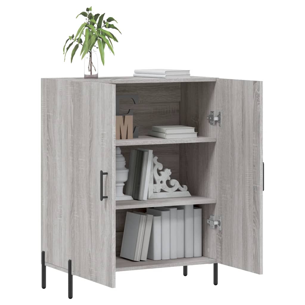 Buffet sonoma gris 69,5x34x90 cm bois d'ingénierie - XIOS