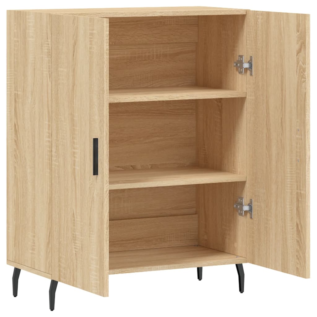 Buffet chêne sonoma 69,5x34x90 cm bois d'ingénierie - XIOS