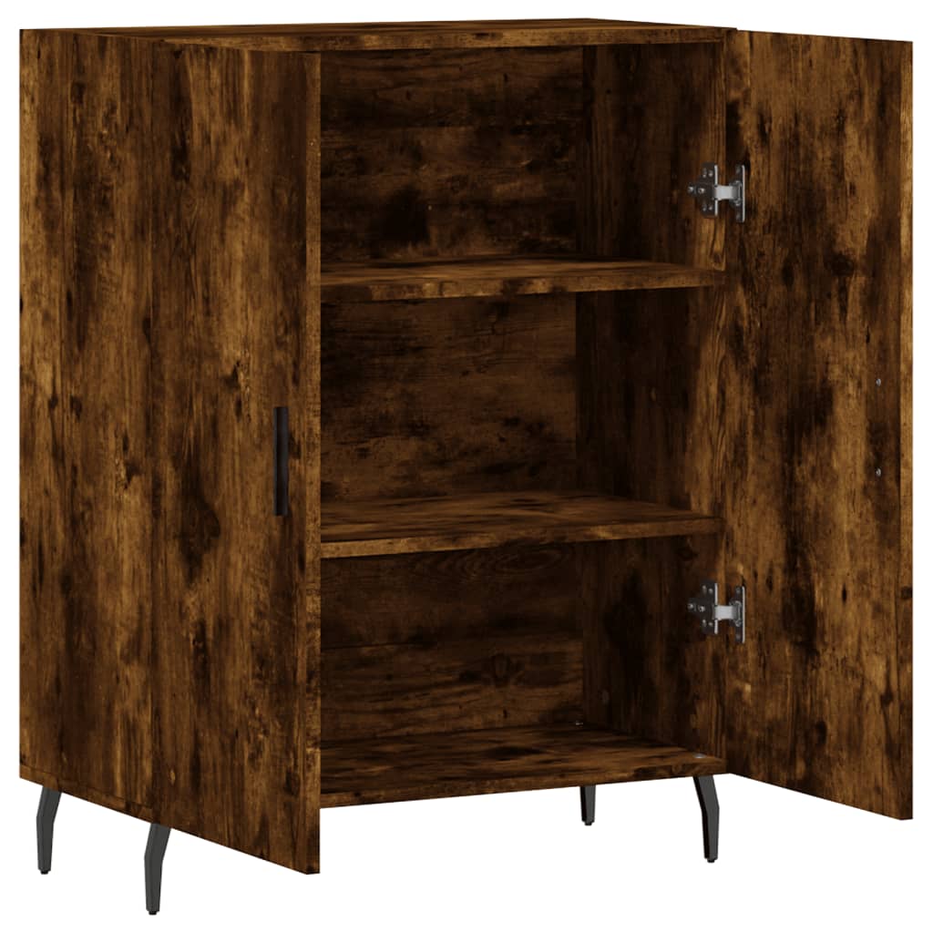 Buffet chêne fumé 69,5x34x90 cm bois d'ingénierie - XIOS