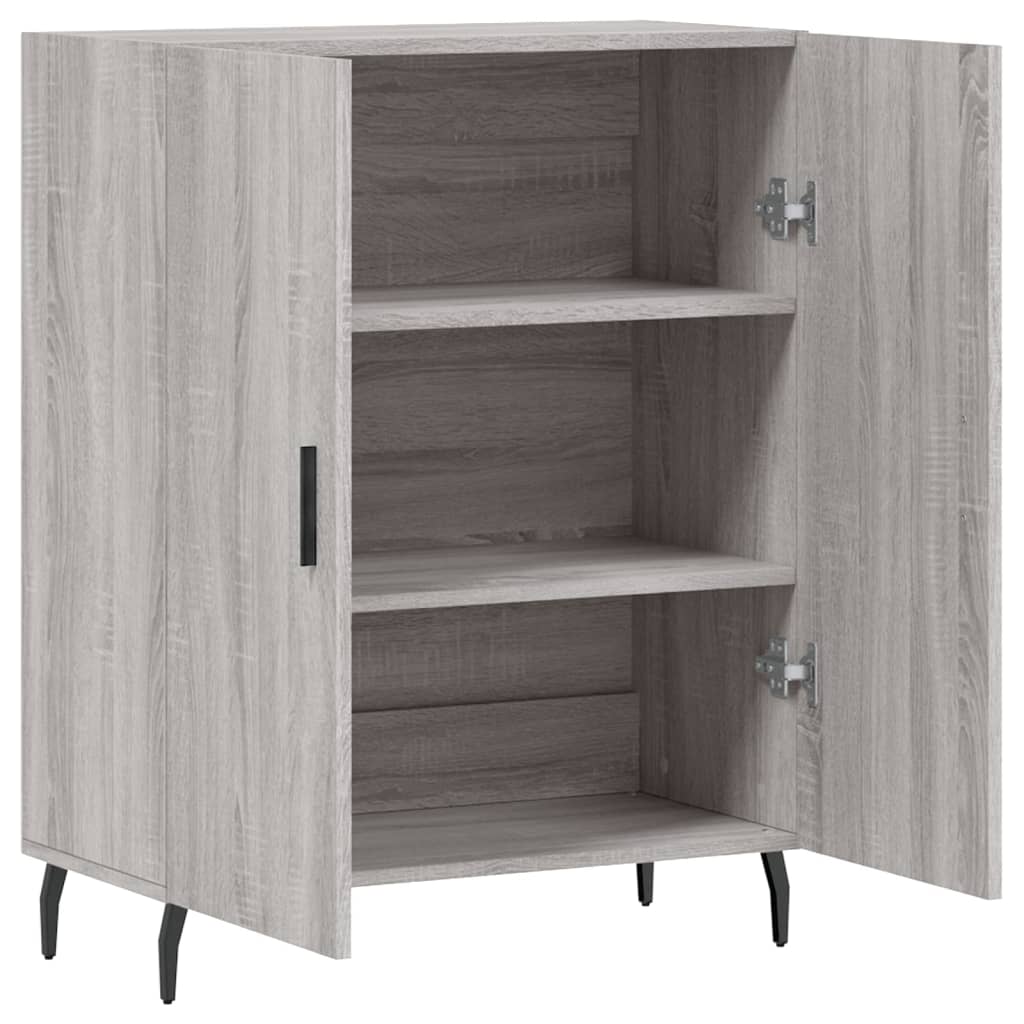 Buffet sonoma gris 69,5x34x90 cm bois d'ingénierie - XIOS