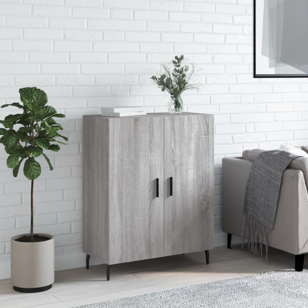 Buffet sonoma gris 69,5x34x90 cm bois d'ingénierie - XIOS