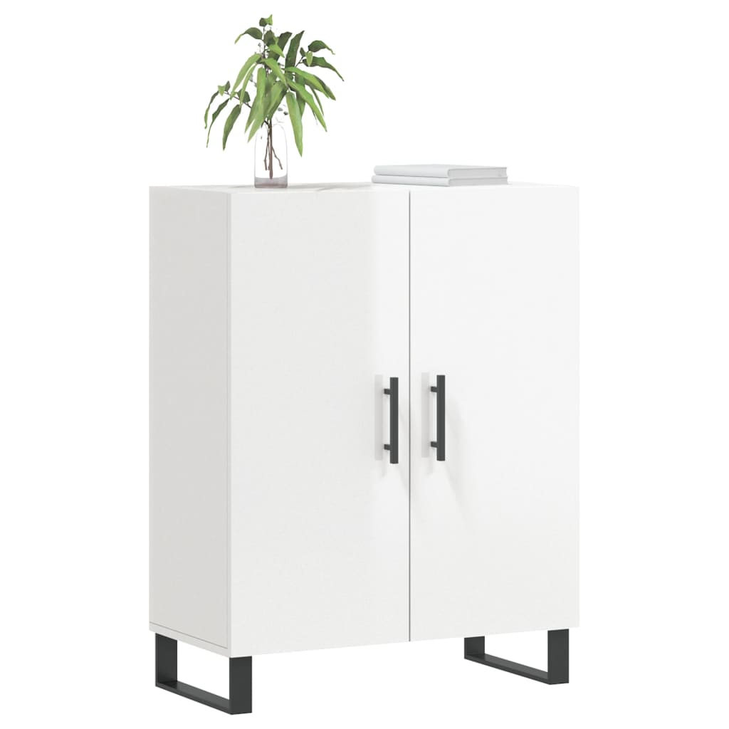 Buffet Blanc brillant 69,5x34x90 cm Bois d'ingénierie - XIOS