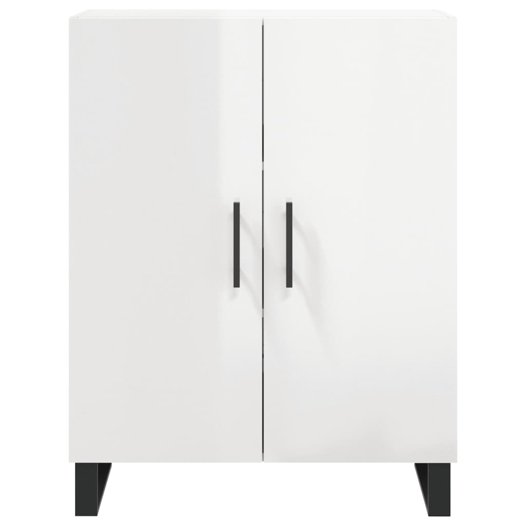 Buffet Blanc brillant 69,5x34x90 cm Bois d'ingénierie - XIOS