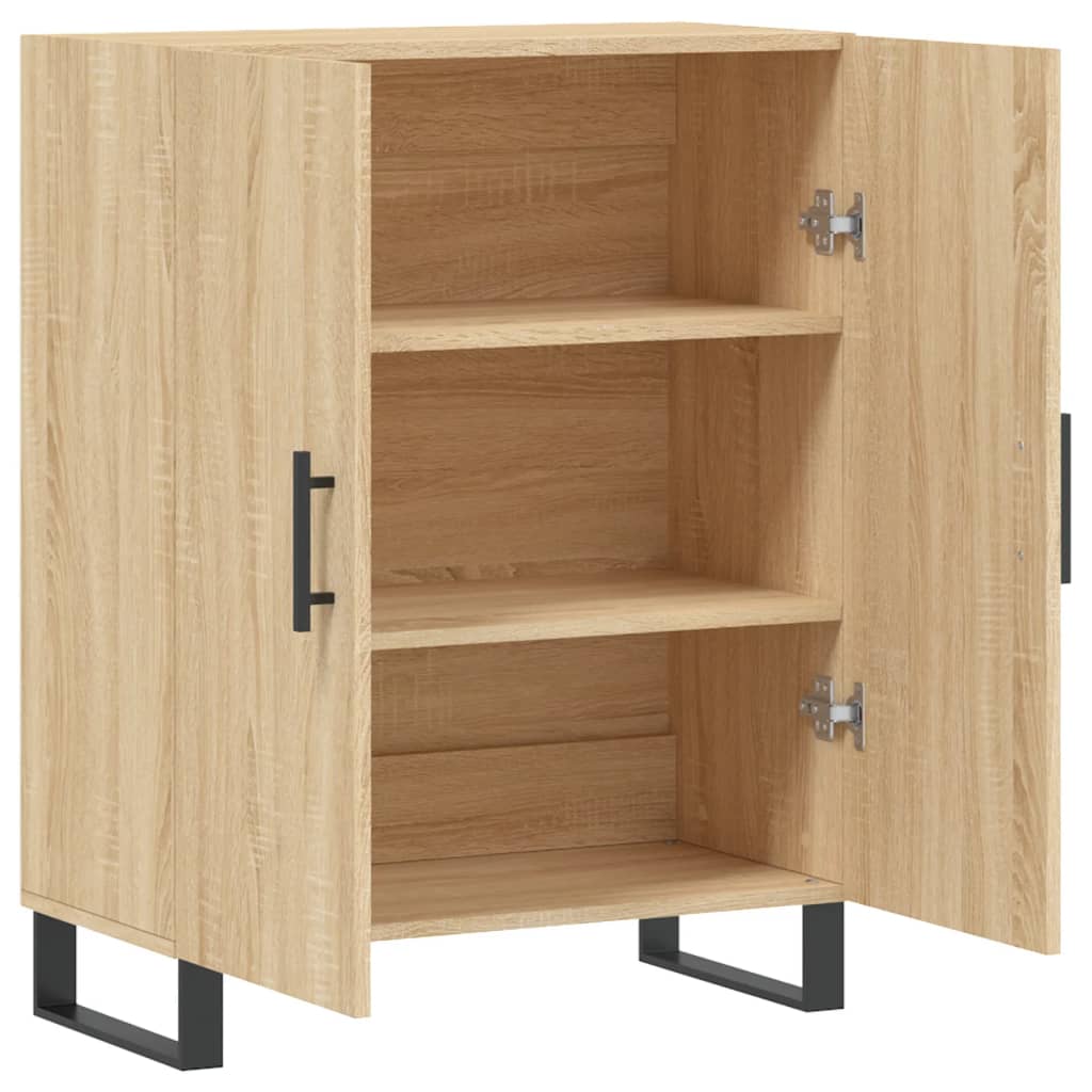 Buffet chêne sonoma 69,5x34x90 cm bois d'ingénierie - XIOS