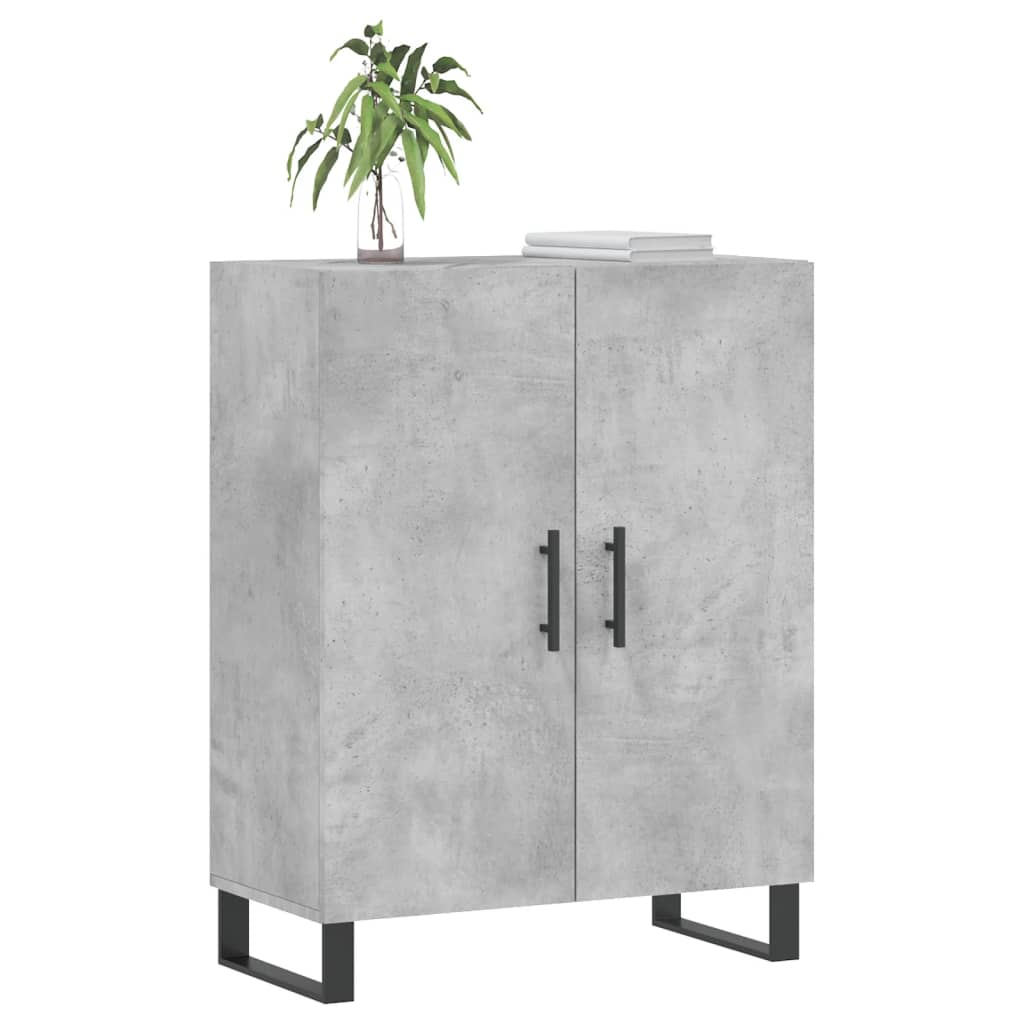Buffet gris béton 69,5x34x90 cm bois d'ingénierie - XIOS