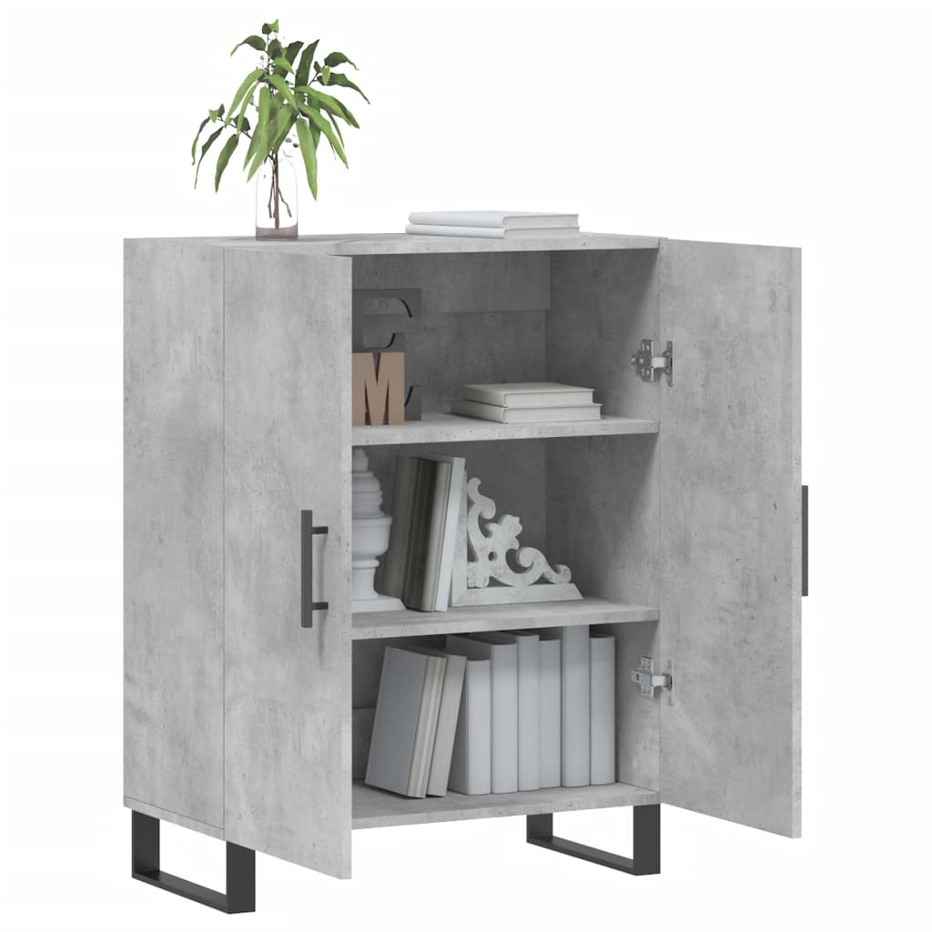 Buffet gris béton 69,5x34x90 cm bois d'ingénierie - XIOS