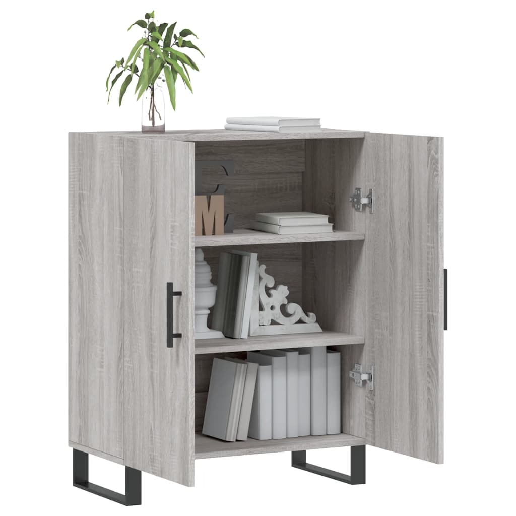 Buffet sonoma gris 69,5x34x90 cm bois d'ingénierie - XIOS