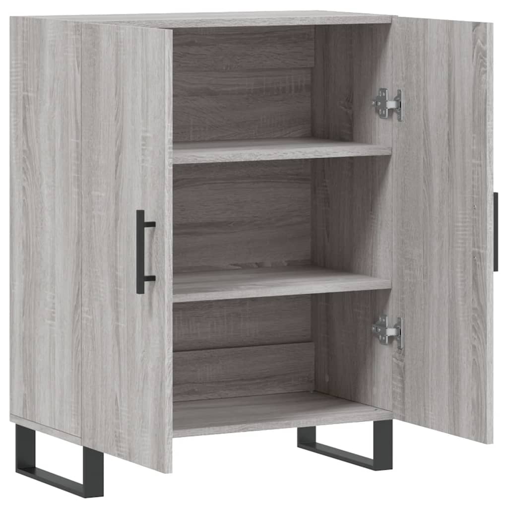 Buffet sonoma gris 69,5x34x90 cm bois d'ingénierie - XIOS