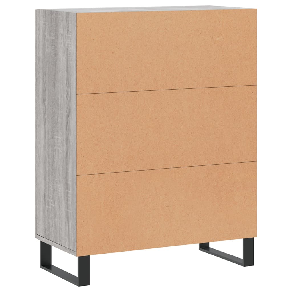 Buffet sonoma gris 69,5x34x90 cm bois d'ingénierie - XIOS