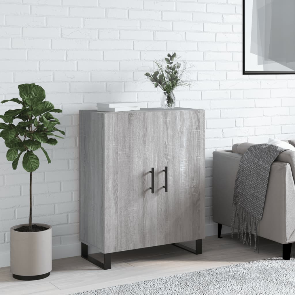 Buffet sonoma gris 69,5x34x90 cm bois d'ingénierie - XIOS