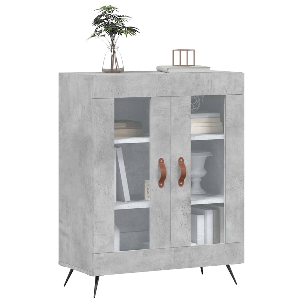 Buffet gris béton 69,5x34x90 cm bois d'ingénierie - XIOS