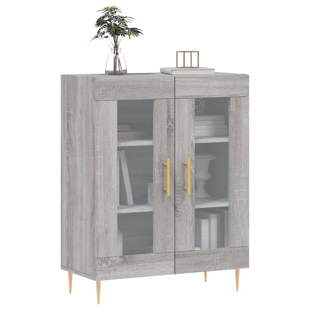 Buffet sonoma gris 69,5x34x90 cm bois d'ingénierie - XIOS
