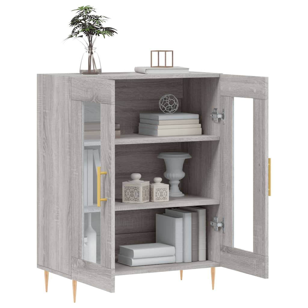 Buffet sonoma gris 69,5x34x90 cm bois d'ingénierie - XIOS