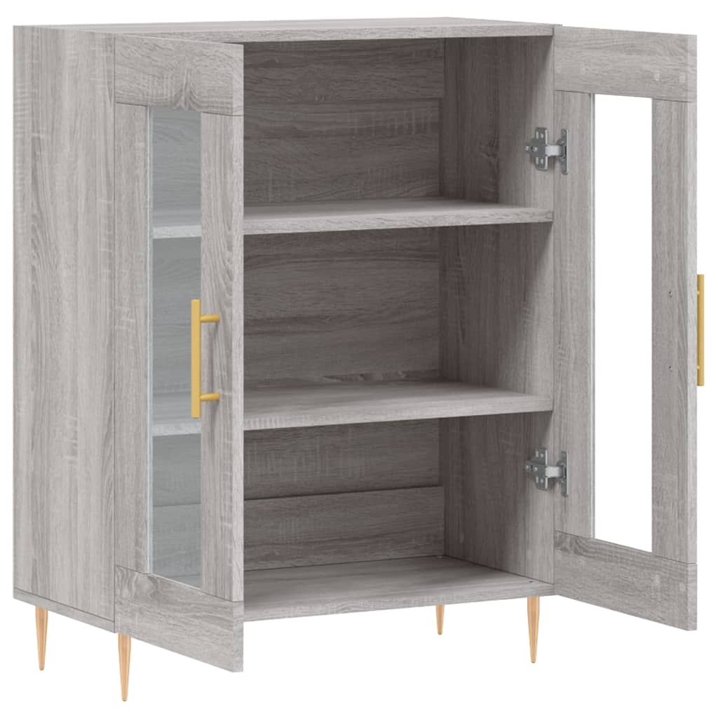 Buffet sonoma gris 69,5x34x90 cm bois d'ingénierie - XIOS