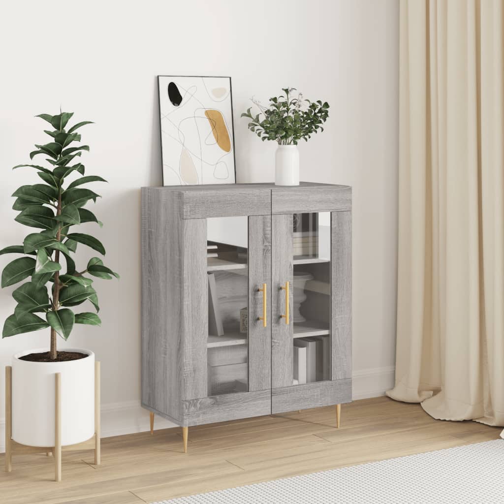 Buffet sonoma gris 69,5x34x90 cm bois d'ingénierie - XIOS