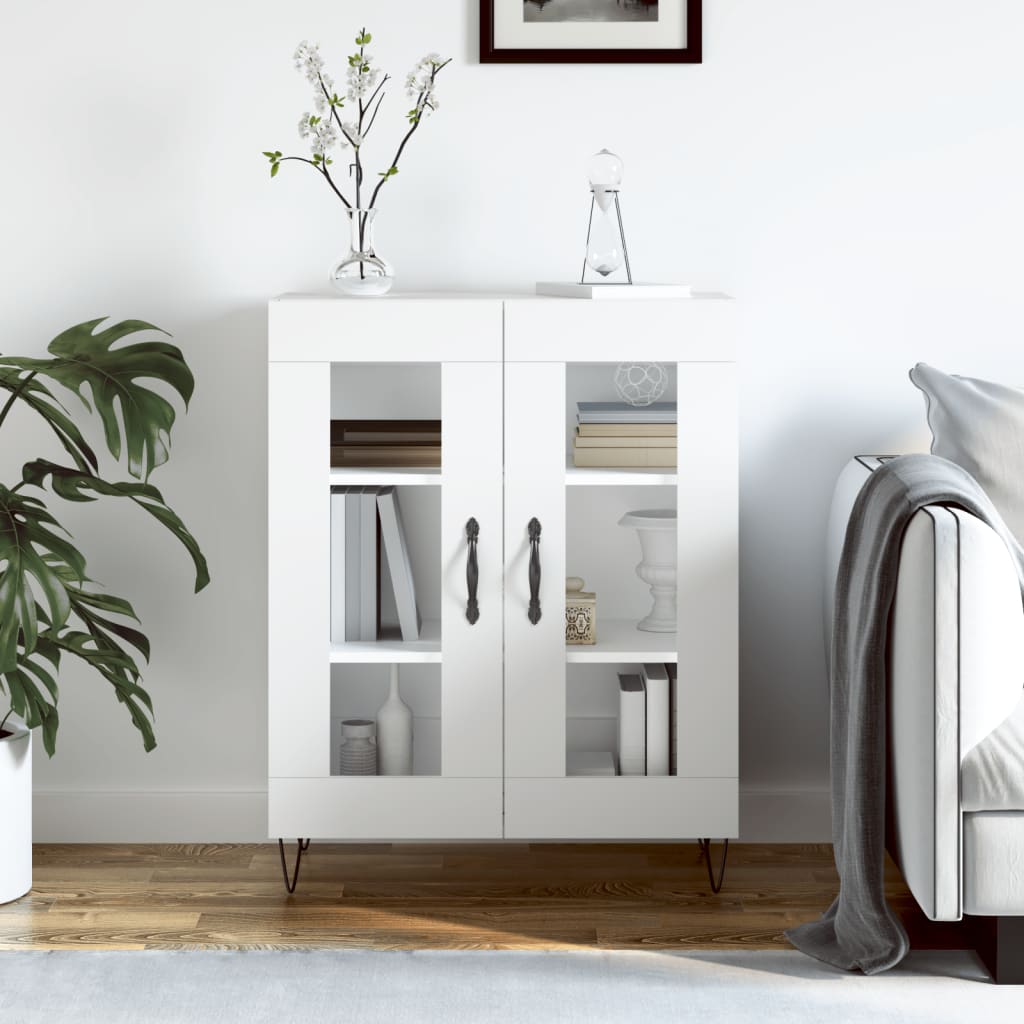 Buffet blanc 69,5x34x90 cm bois d'ingénierie - XIOS