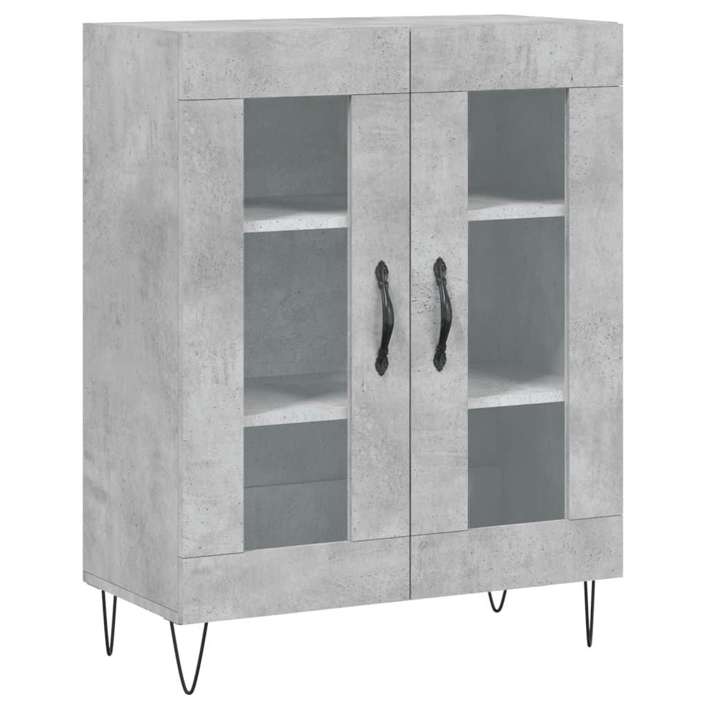 Buffet gris béton 69,5x34x90 cm bois d'ingénierie - XIOS
