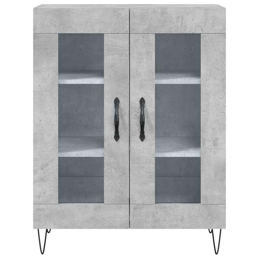 Buffet gris béton 69,5x34x90 cm bois d'ingénierie - XIOS