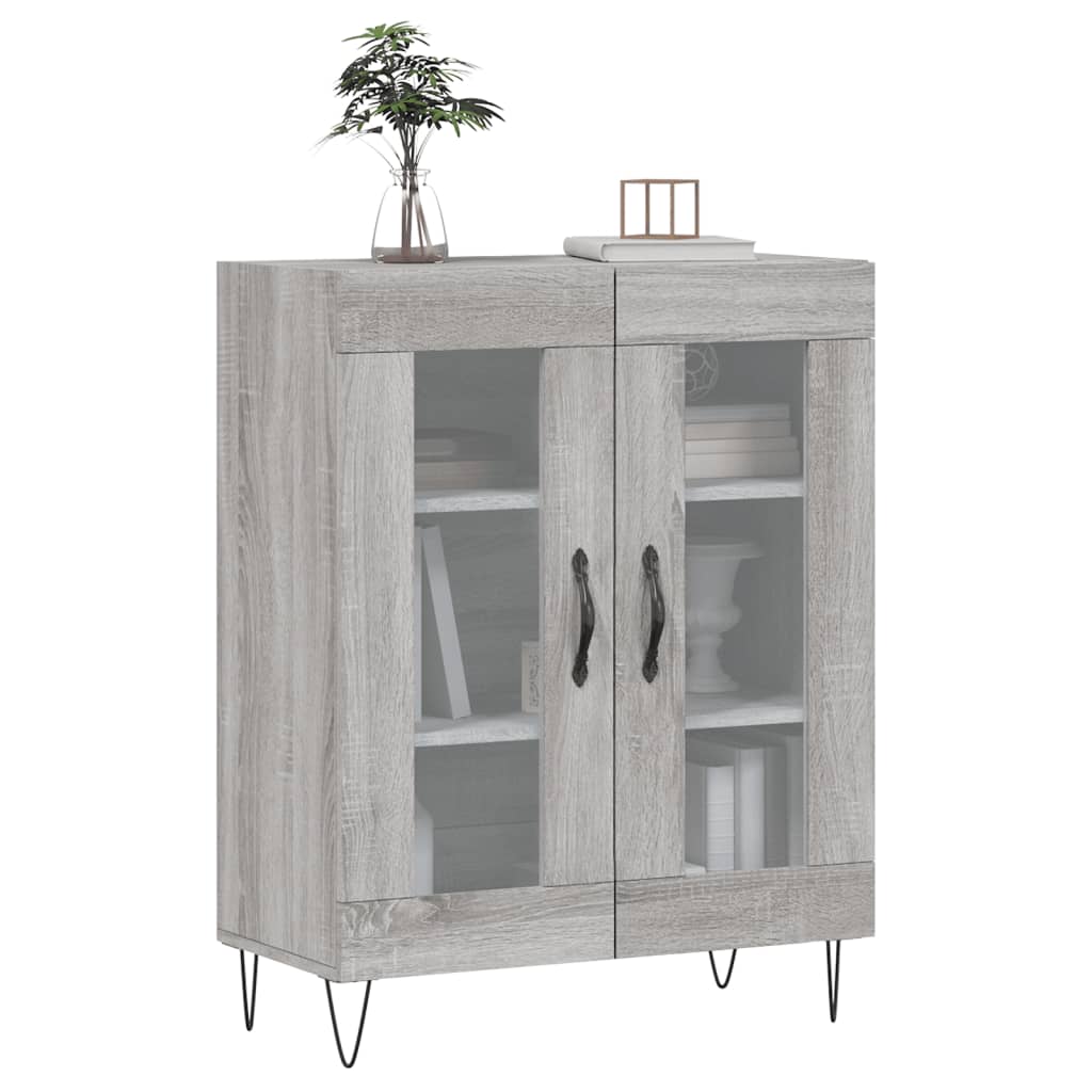 Buffet sonoma gris 69,5x34x90 cm bois d'ingénierie - XIOS