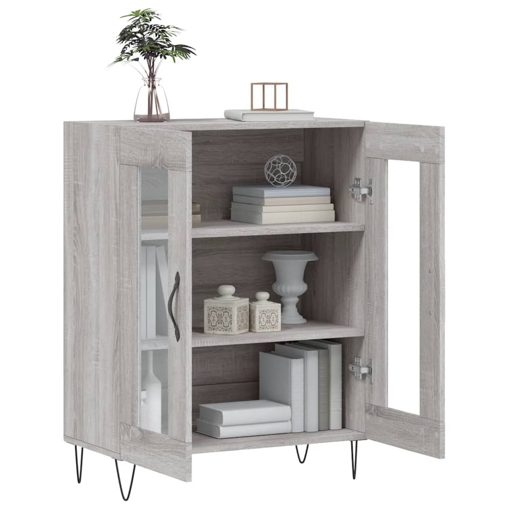Buffet sonoma gris 69,5x34x90 cm bois d'ingénierie - XIOS