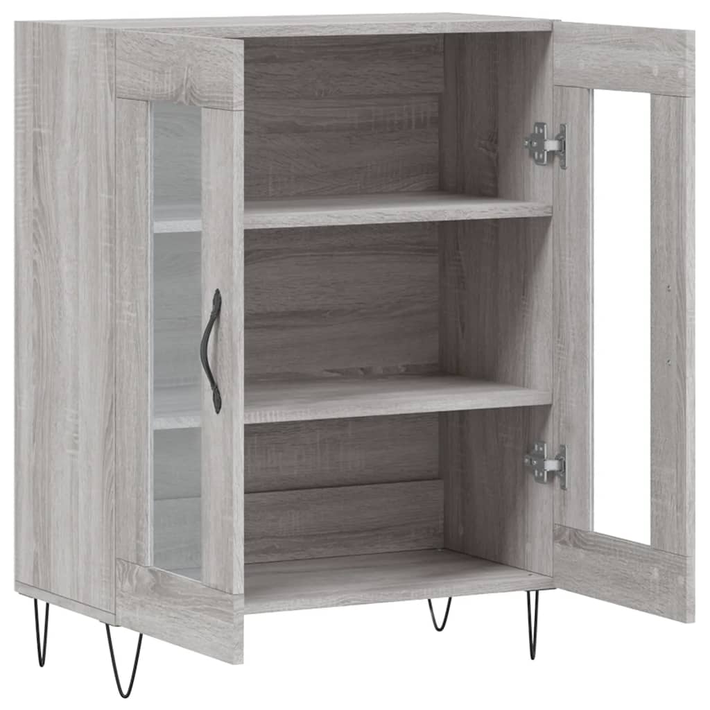 Buffet sonoma gris 69,5x34x90 cm bois d'ingénierie - XIOS