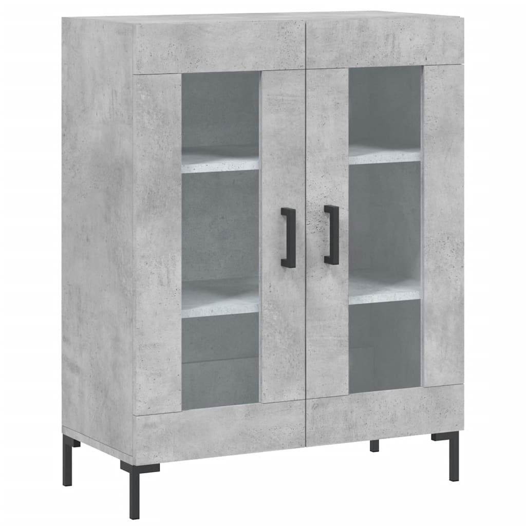 Buffet gris béton 69,5x34x90 cm bois d'ingénierie - XIOS