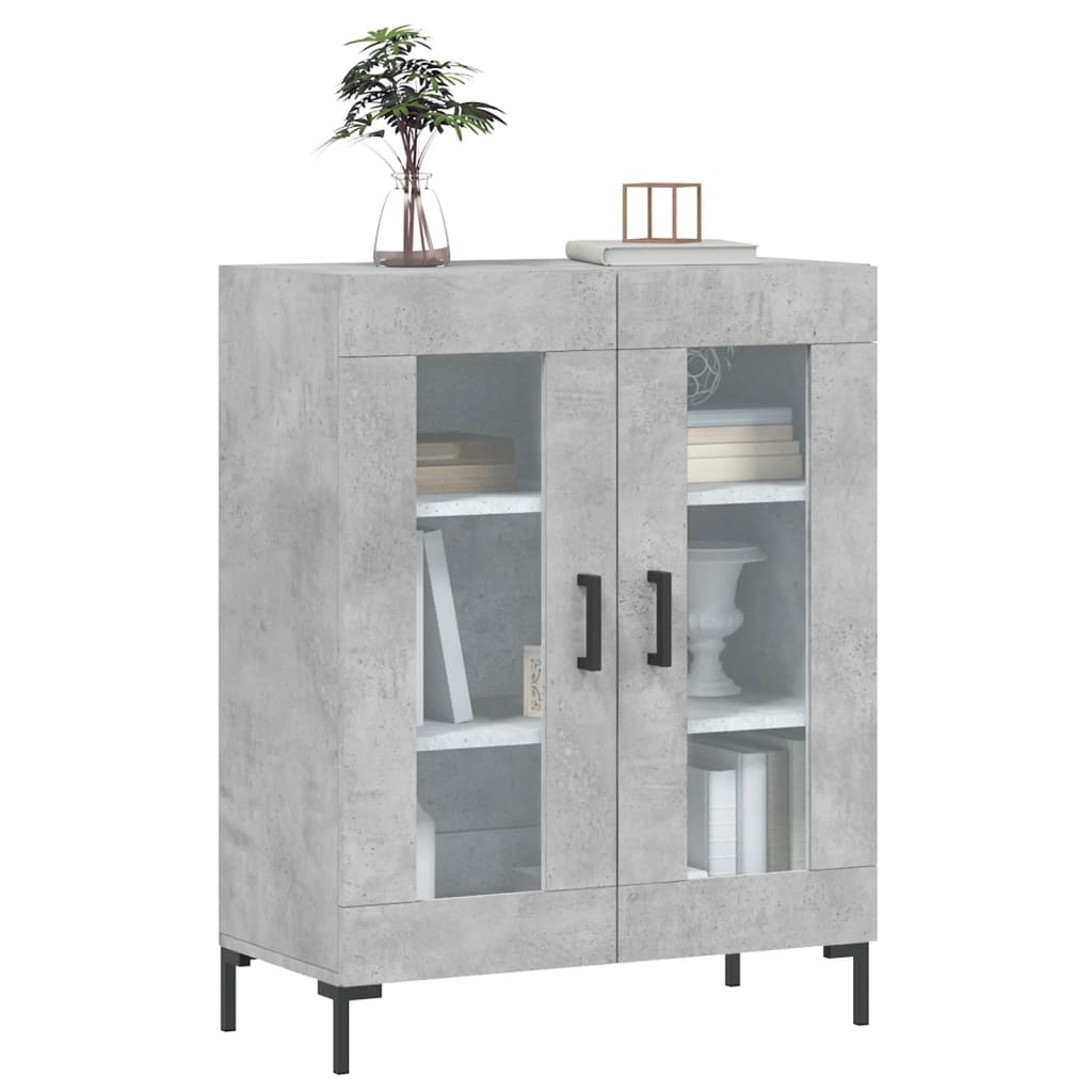 Buffet gris béton 69,5x34x90 cm bois d'ingénierie - XIOS