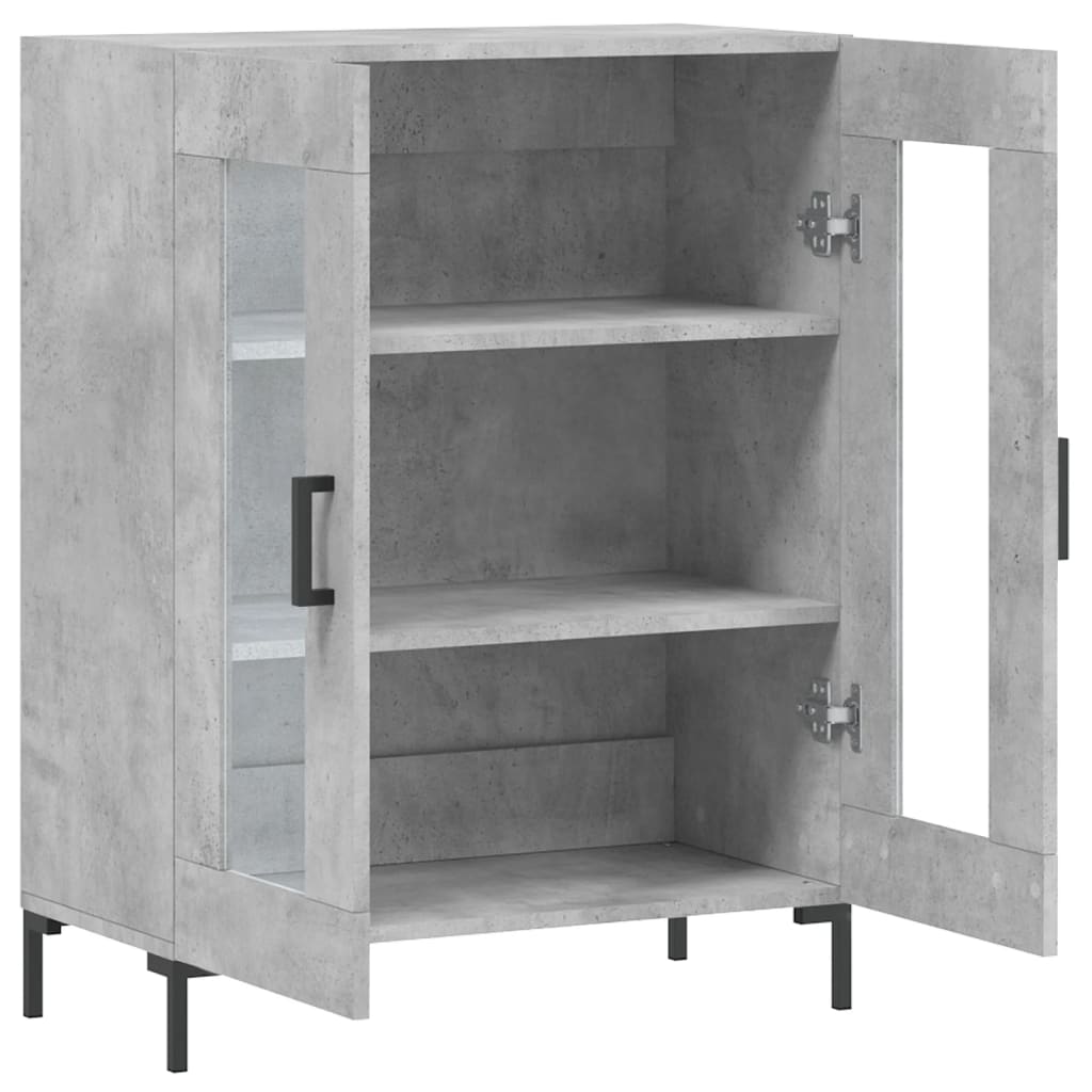 Buffet gris béton 69,5x34x90 cm bois d'ingénierie - XIOS