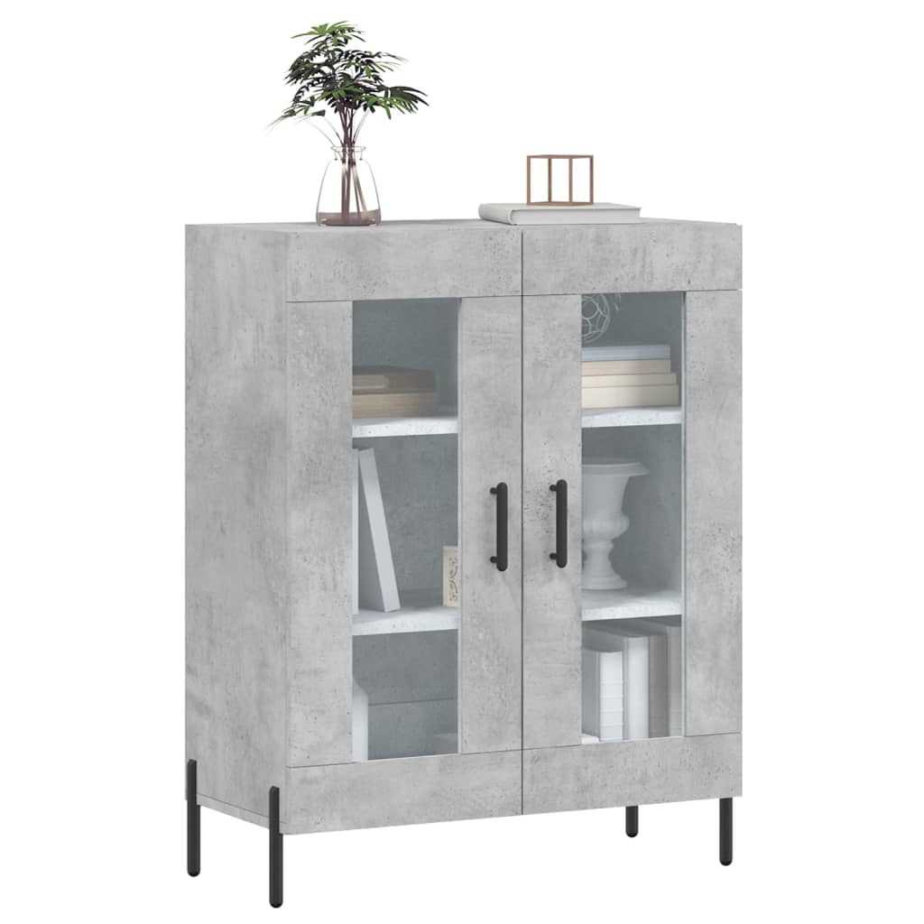 Buffet gris béton 69,5x34x90 cm bois d'ingénierie - XIOS