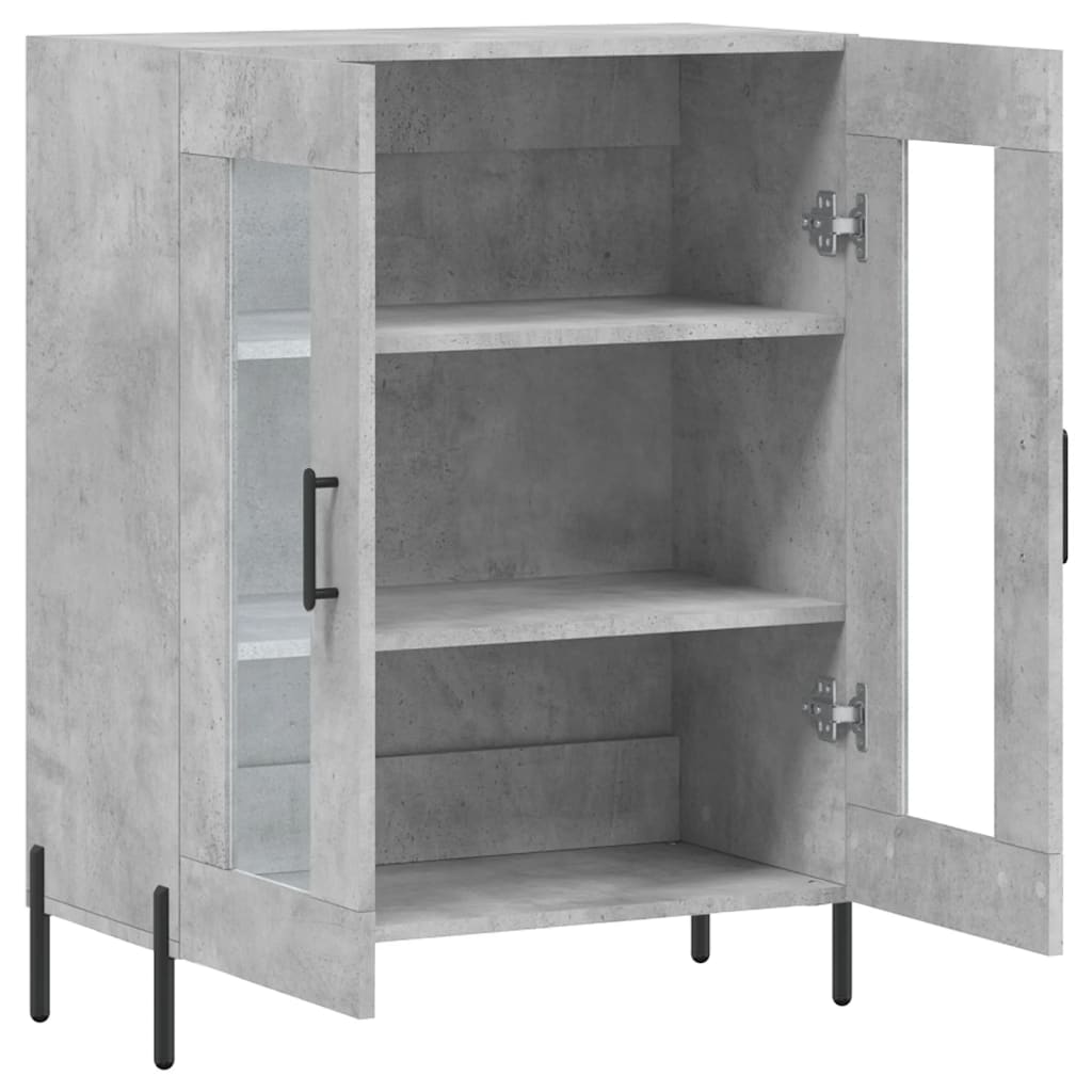Buffet gris béton 69,5x34x90 cm bois d'ingénierie - XIOS