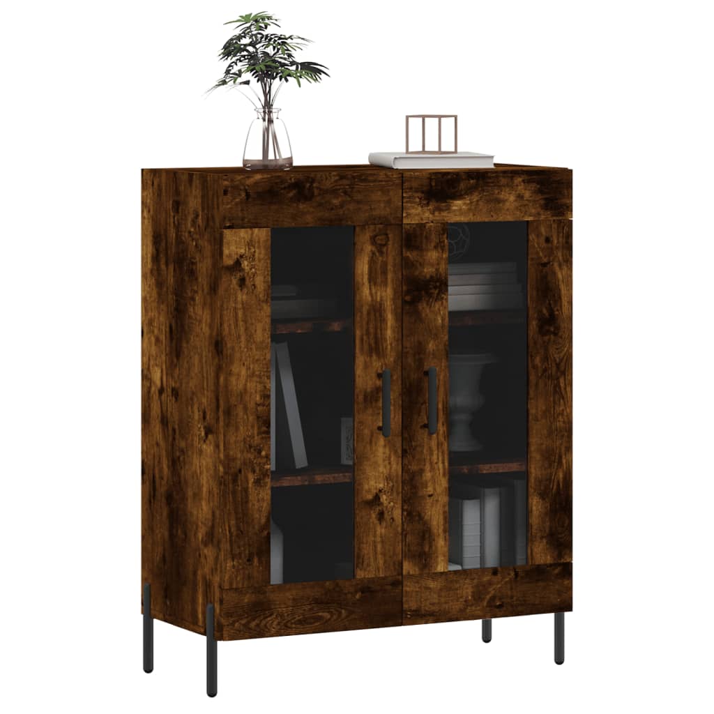 Buffet chêne fumé 69,5x34x90 cm bois d'ingénierie - XIOS