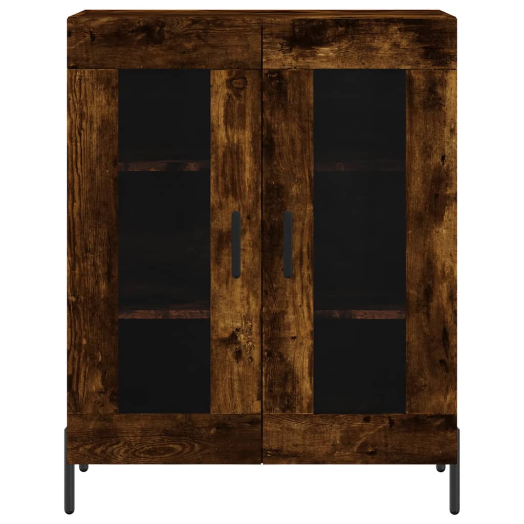 Buffet chêne fumé 69,5x34x90 cm bois d'ingénierie - XIOS