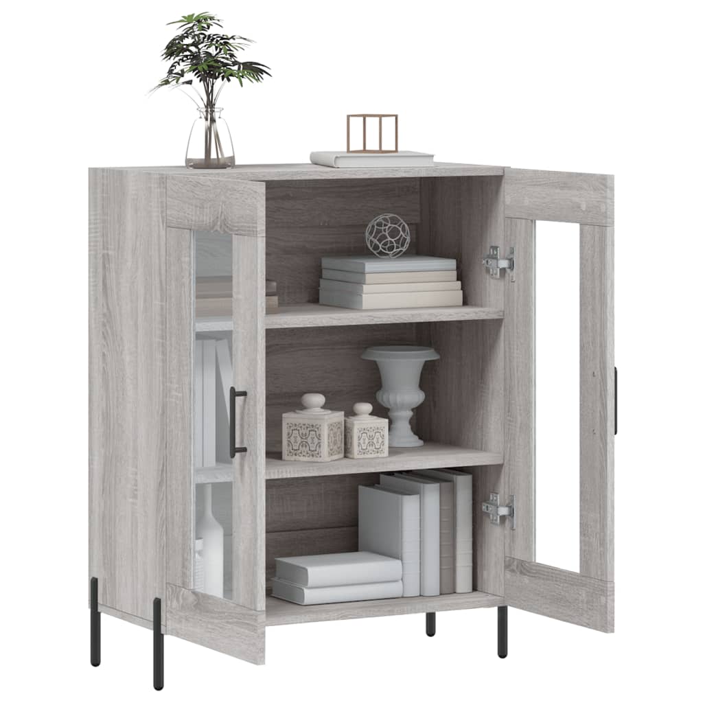 Buffet sonoma gris 69,5x34x90 cm bois d'ingénierie - XIOS