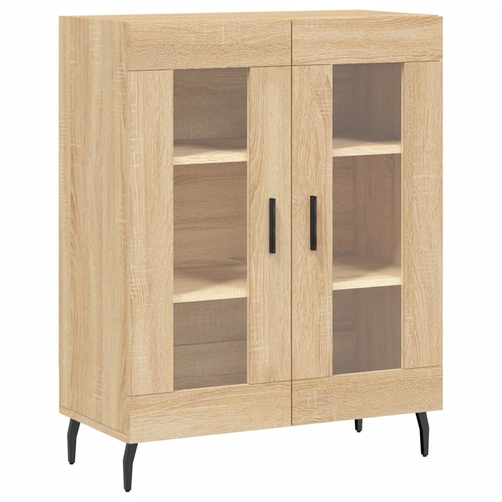 Buffet chêne sonoma 69,5x34x90 cm bois d'ingénierie - XIOS