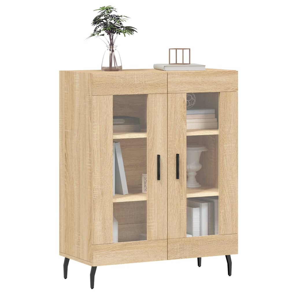 Buffet chêne sonoma 69,5x34x90 cm bois d'ingénierie - XIOS