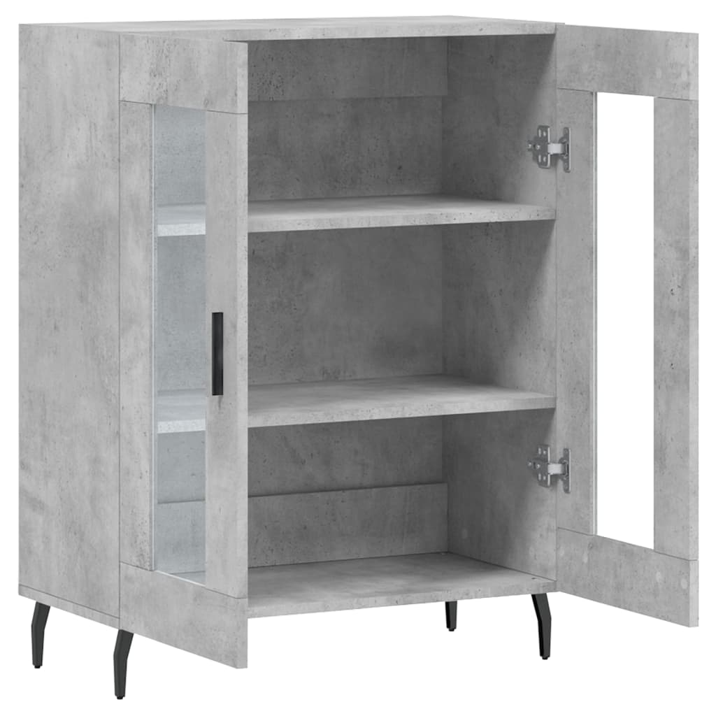 Buffet gris béton 69,5x34x90 cm bois d'ingénierie - XIOS