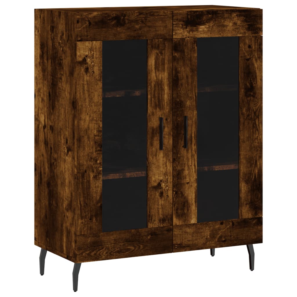 Buffet chêne fumé 69,5x34x90 cm bois d'ingénierie - XIOS