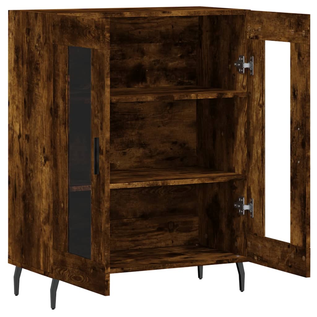 Buffet chêne fumé 69,5x34x90 cm bois d'ingénierie - XIOS