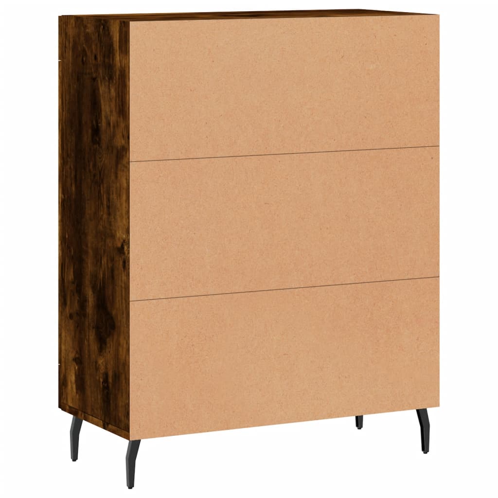 Buffet chêne fumé 69,5x34x90 cm bois d'ingénierie - XIOS