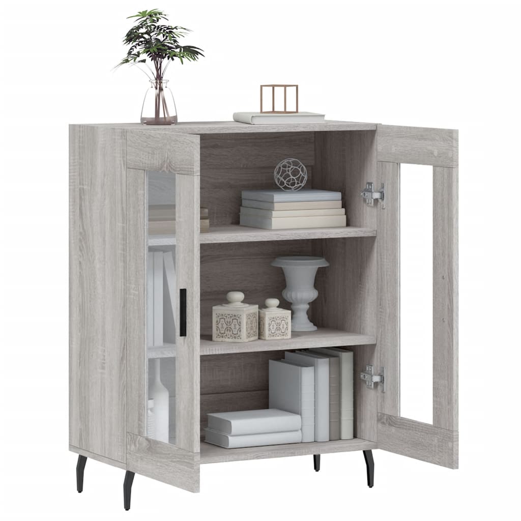 Buffet sonoma gris 69,5x34x90 cm bois d'ingénierie - XIOS