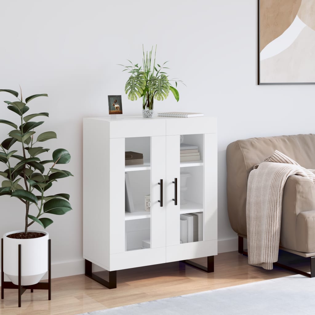 Buffet blanc 69,5x34x90 cm bois d'ingénierie - XIOS
