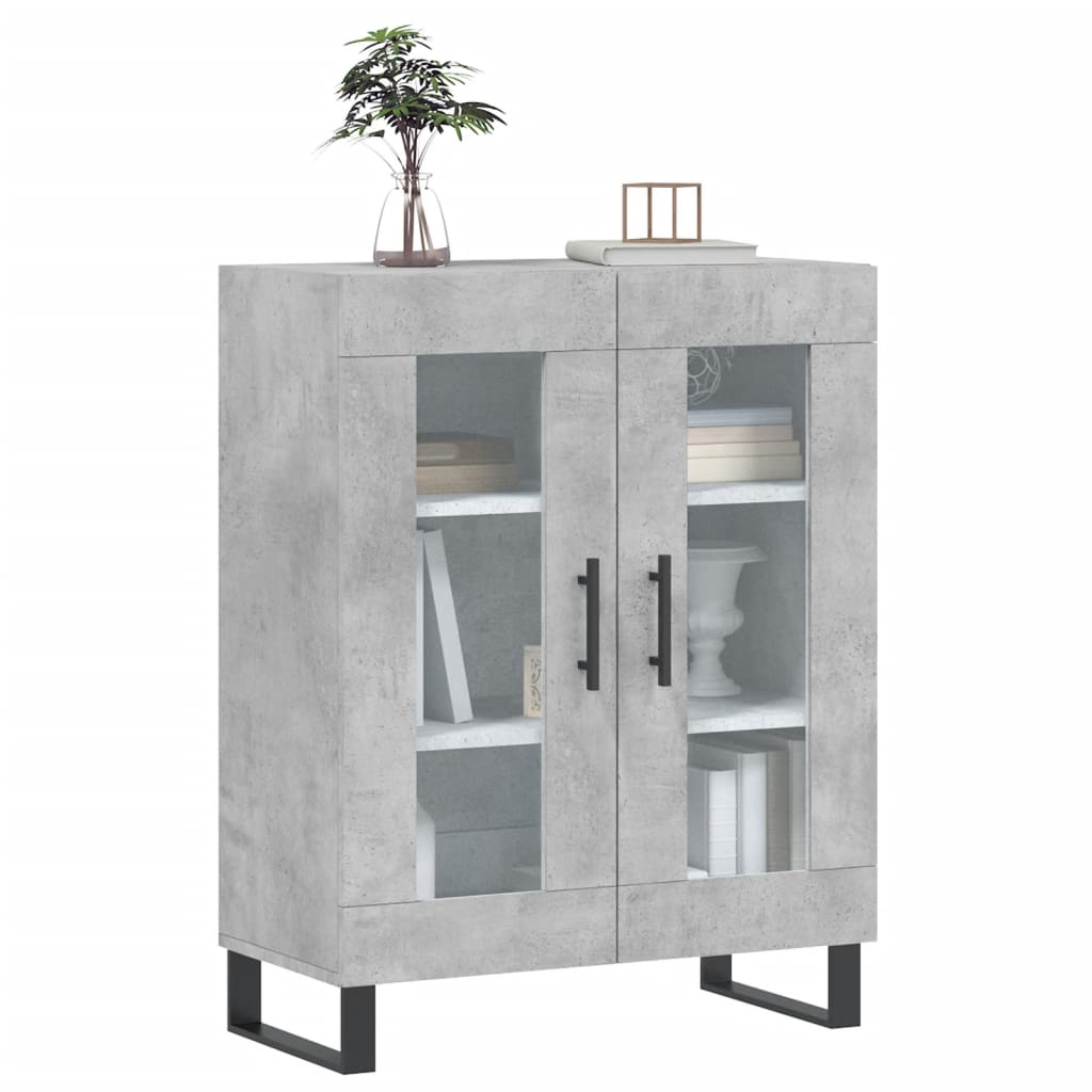Buffet gris béton 69,5x34x90 cm bois d'ingénierie - XIOS