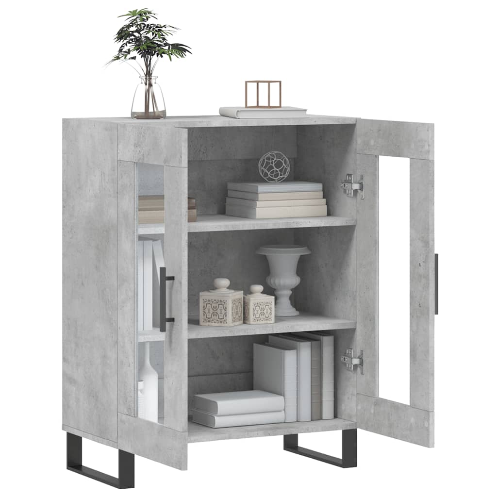 Buffet gris béton 69,5x34x90 cm bois d'ingénierie - XIOS